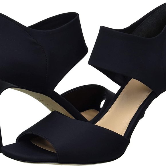 Via Spiga V-Tamie Stretch Fabric Stiletto Sandals - Picture 6 of 7